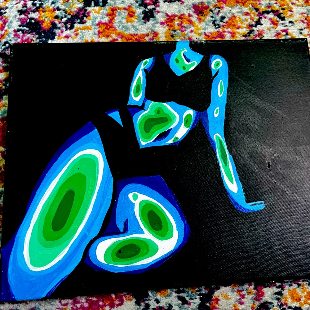 Acrylic painting of heat body